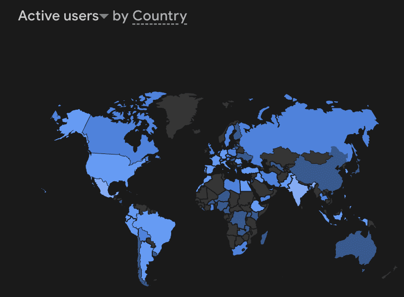 World Map of Users